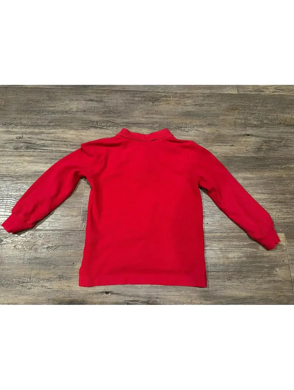 Polo Ralph Lauren Toddler Boys Red Long Sleeve Shirt with Skiing Bear sz 4T